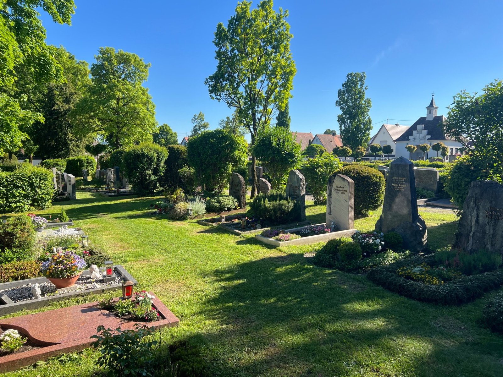 Referenz Friedhofspflege – Friedhofsgrün und Bepflanzung
